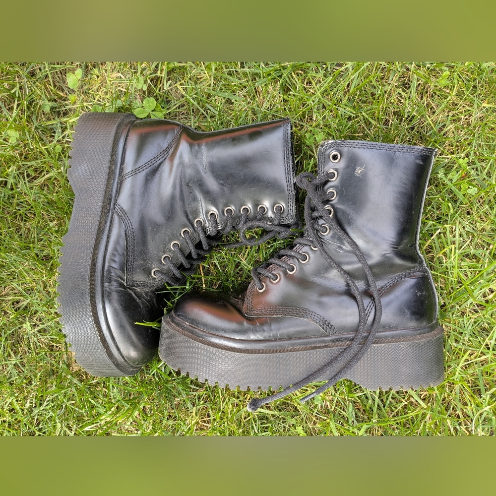 JEFFREY CAMPBELL Sopas Lugged Platform COMBAT BOOTS
